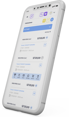 celular con el app tumisoft facturación electrónica